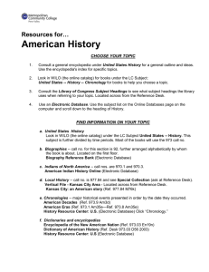 American History Resources for…  CHOOSE YOUR TOPIC