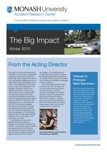 The Big Impact From the Acting Director Winter 2015