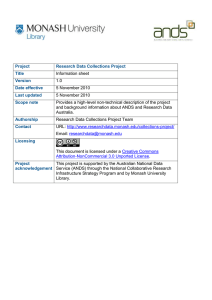 Information sheet 1.0 5 November 2010