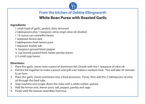 White Bean Puree with Roasted Garlic