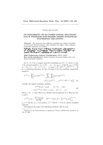 Mem. Differential Equations Math. Phys. 42 (2007), 153–160 Tariel Kiguradze