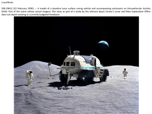LunarRover S90-29612 (22 February 1990) --- A model of a baseline...