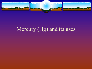 Mercury (Hg) and its uses