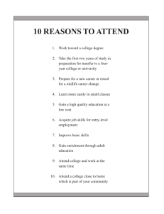 10 REASONS TO ATTEND