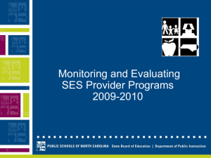 Monitoring and Evaluating SES Provider Programs 2009-2010