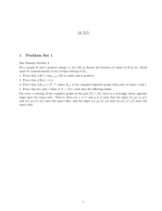 18.315 1 Problem Set 1
