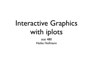 Interactive Graphics with iplots stat 480  Heike Hofmann