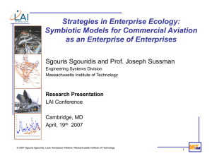 Strategies in Enterprise Ecology: Symbiotic Models for Commercial Aviation