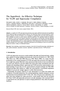 The Journal of Supercomputing, 7,  229-248 (1993)
