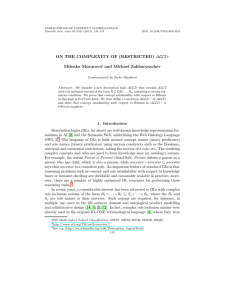 PUBLICATIONS DE L’INSTITUT MATHÉMATIQUE Nouvelle série, tome 95 (109) (2014), 133–147