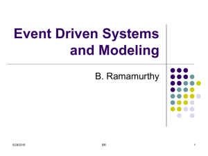 Event Driven Systems and Modeling B. Ramamurthy 5/28/2016
