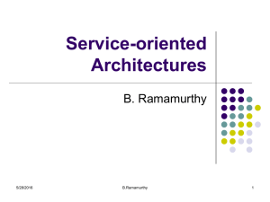 Service-oriented Architectures B. Ramamurthy 5/28/2016