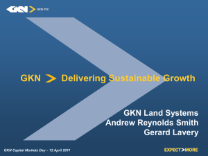 GKN        Delivering Sustainable... GKN Land Systems Andrew Reynolds Smith Gerard Lavery