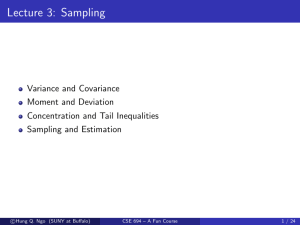 Lecture 3: Sampling
