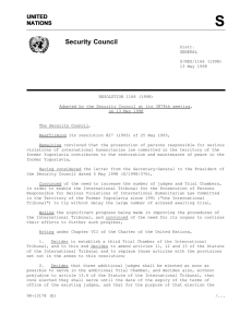 S Security Council UNITED NATIONS