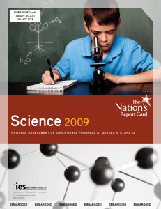 Science  2009 national aSSeSSment of educational progreSS at gr adeS 4, 8,...