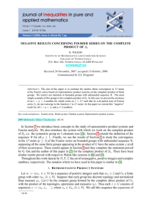 NEGATIVE RESULTS CONCERNING FOURIER SERIES ON THE COMPLETE PRODUCT OF