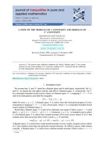 A NOTE ON THE MODULUS OF -CONVEXITY W