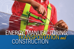 and ENERGY, MANUFACTURING, TRANSPORTATION CONSTRUCTION