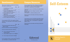 Self-Esteem Campus Resources Questionnaire