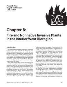Chapter 8: Fire and Nonnative Invasive Plants in the Interior West Bioregion