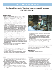 Surface Electronic Warfare Improvement Program (SEWIP) Block 2