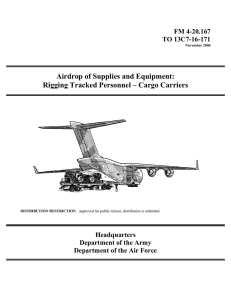 Airdrop of Supplies and Equipment: Rigging Tracked Personnel – Cargo Carriers