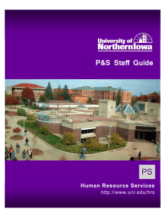 PS  P&amp;S Staff Guide Human Resource Services