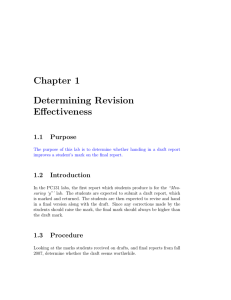 Chapter 1 Determining Revision Effectiveness 1.1