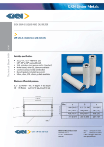 GKN SIKA-IS LIQUID AND GAS FILTER