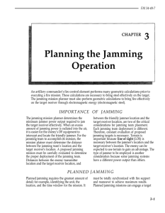 3 Planning the Jamming Operation CHAPTER