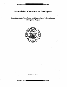 Senate Select Committee on Intelligence Interrogation Program tVQFORN