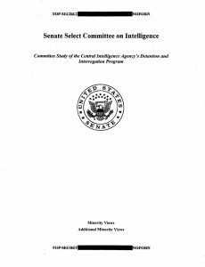Senate Select Committee on Intelligence Interrogation Program Minority Views