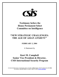 Testimony before the House Permanent Select Committee on Intelligence