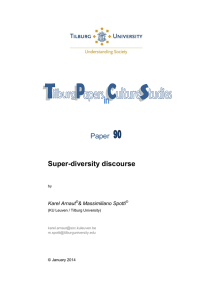 Paper  Super-diversity discourse Karel Arnaut