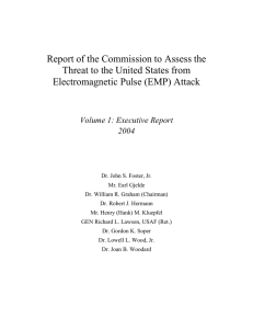 Report of the Commission to Assess the Electromagnetic Pulse (EMP) Attack