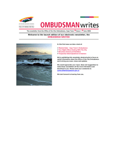 Welcome to the launch edition of our electronic newsletter, the