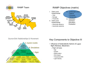 RAMP Objectives (matrix) RAMP Team