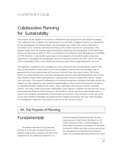 Collaborative Planning for  Sustainability CHAPTER FOUR