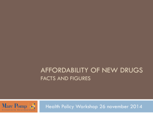 AFFORDABILITY OF NEW DRUGS FACTS AND FIGURES