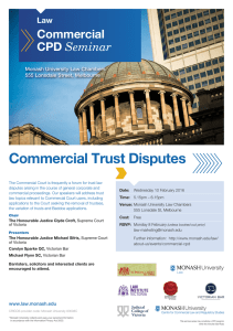 Commercial Trust Disputes  Commercial CPD