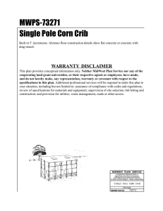MWPS-73271 Single Pole Corn Crib