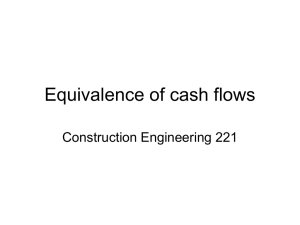 Equivalence of cash flows Construction Engineering 221