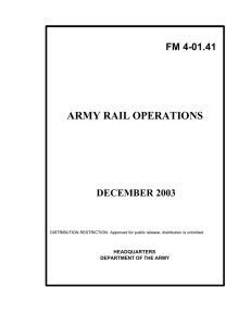 ARMY RAIL OPERATIONS FM 4-01.41  DECEMBER 2003