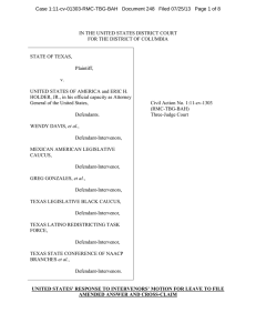 Case 1:11-cv-01303-RMC-TBG-BAH   Document 248   Filed 07/25/13 ...  IN THE UNITED STATES DISTRICT COURT