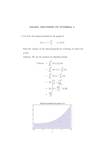 MA1S12: SOLUTIONS TO TUTORIAL 4 x ∈ [0, 2]