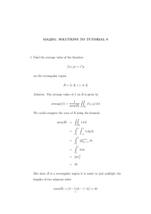 MA22S1: SOLUTIONS TO TUTORIAL 8 f (x, y) = x