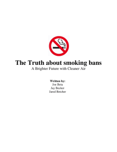 The Truth about smoking bans A Brighter Future with Cleaner Air