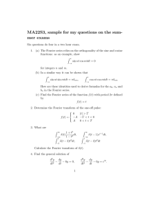 MA22S3, sample for my questions on the sum- mer exams