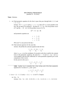 1S11 (Timoney) Tutorial sheet 5 [October 23 – 26, 2012] Name: Solutions 1.